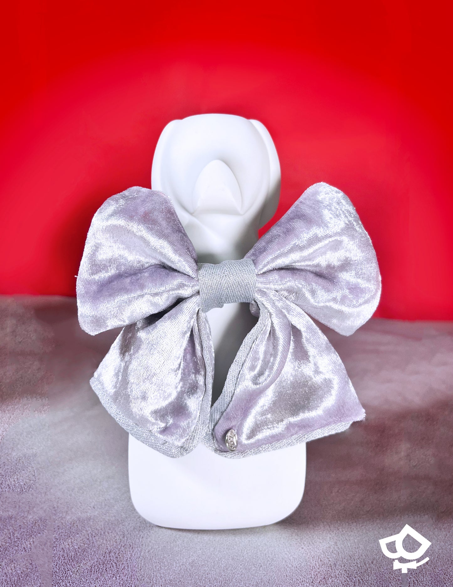 Lilac Velvet Bowtie