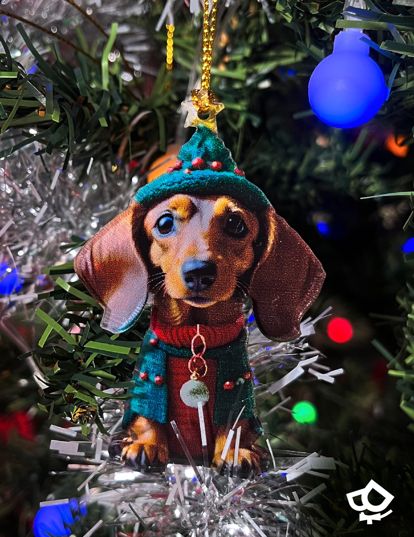 Dachshund Xmas Ornament