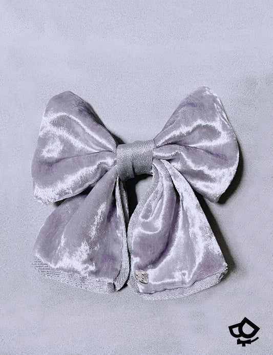 Lilac Velvet Bowtie