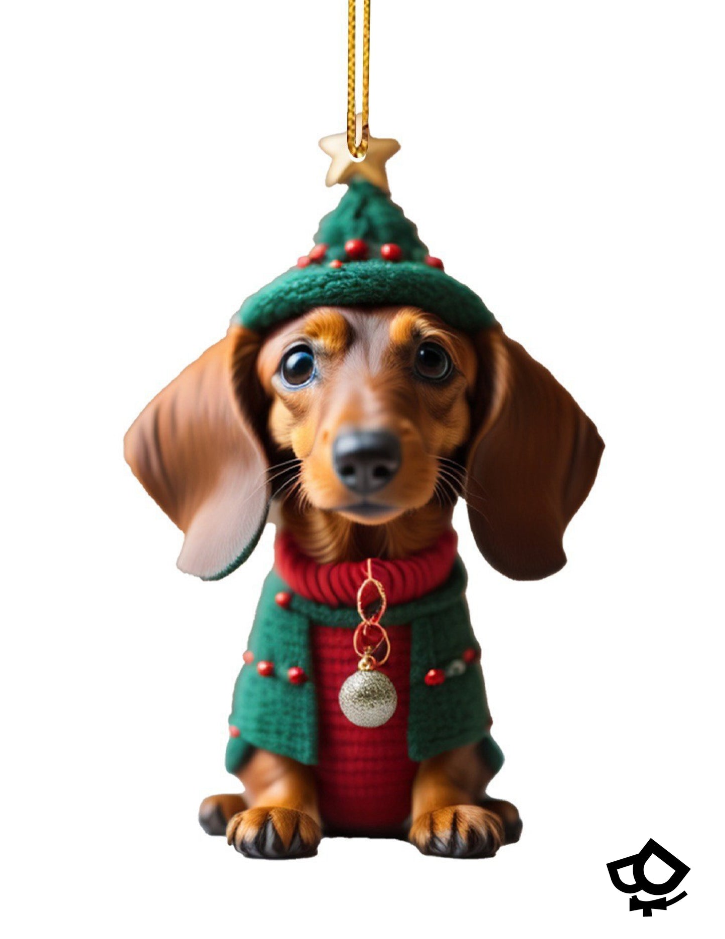 Dachshund Xmas Ornament