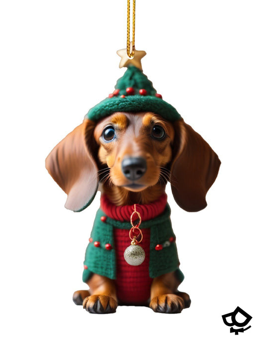 Dachshund Xmas Ornament